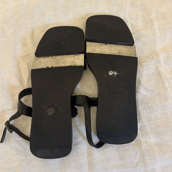 Vintage Gucci black rubber sandals Women’s 9.5 - Picture 4 of 11
